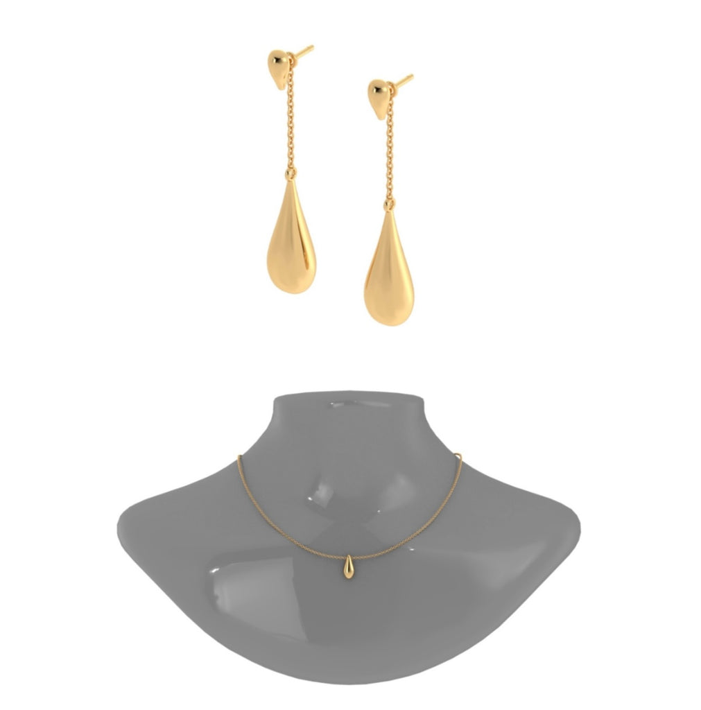 Sofia drop earrings and matching set with a refined, elegant design 