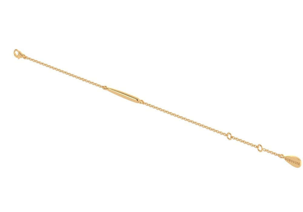 Gold Sofia bracelet with an intricate, elegant design, featuring a polished finish and delicate detailing.